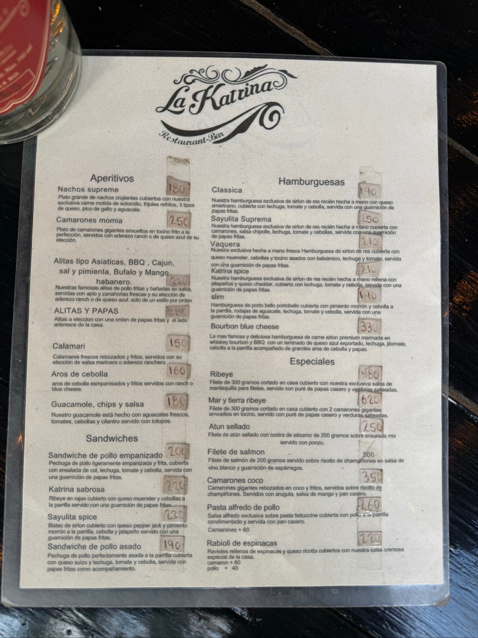 Menu page 2