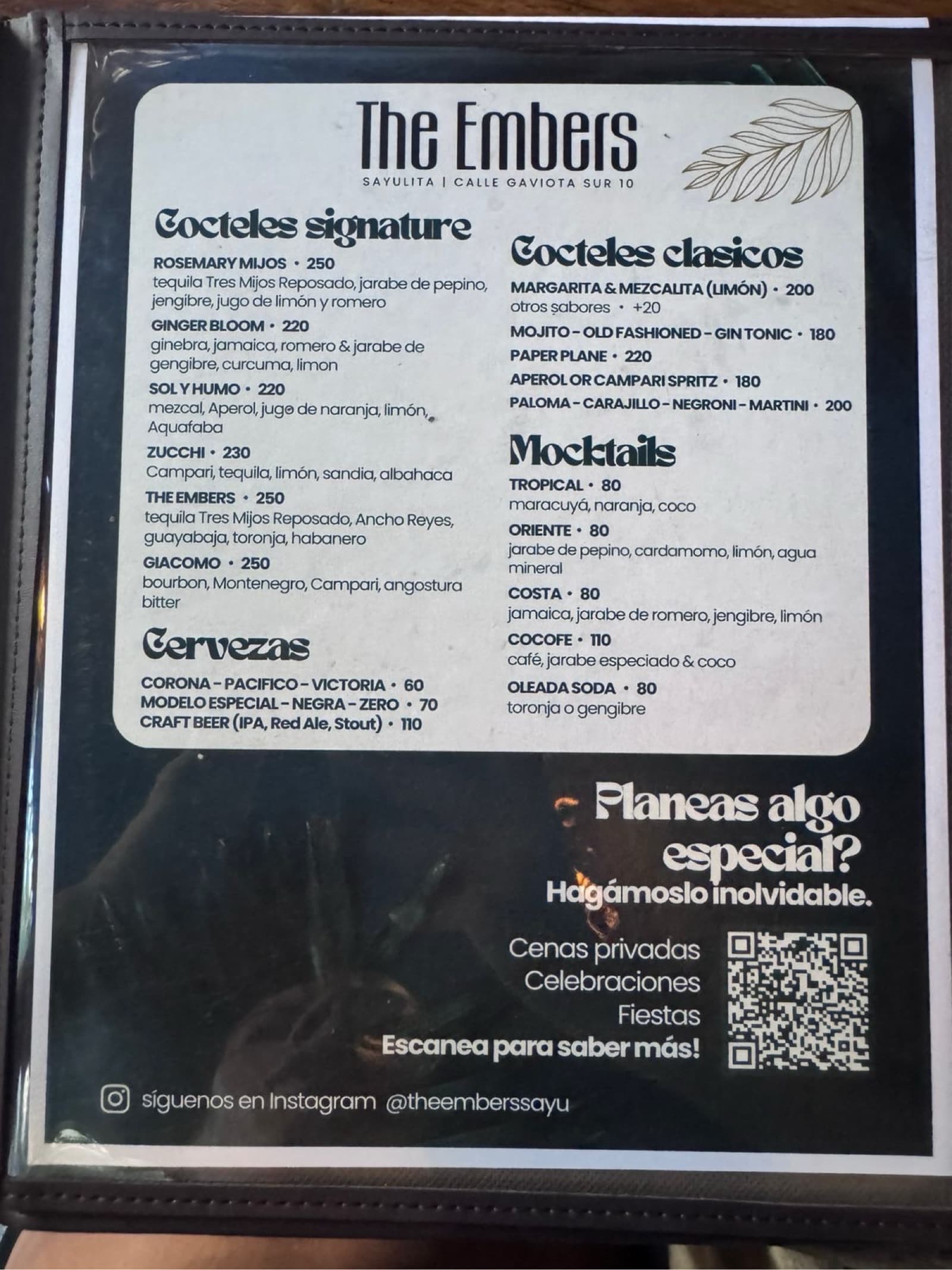 Menu page 1