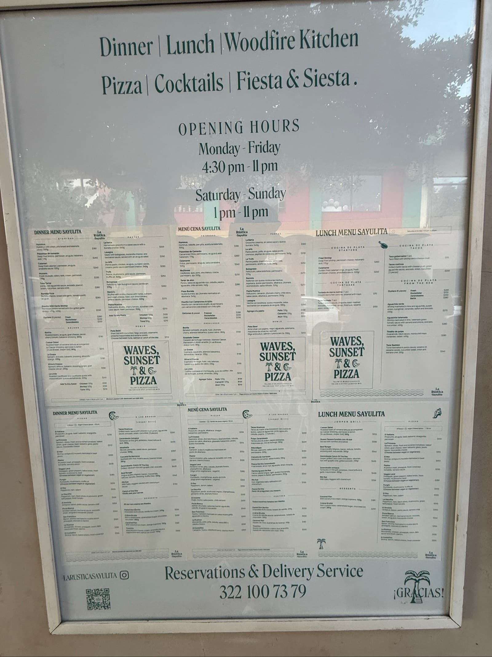Menu page 1