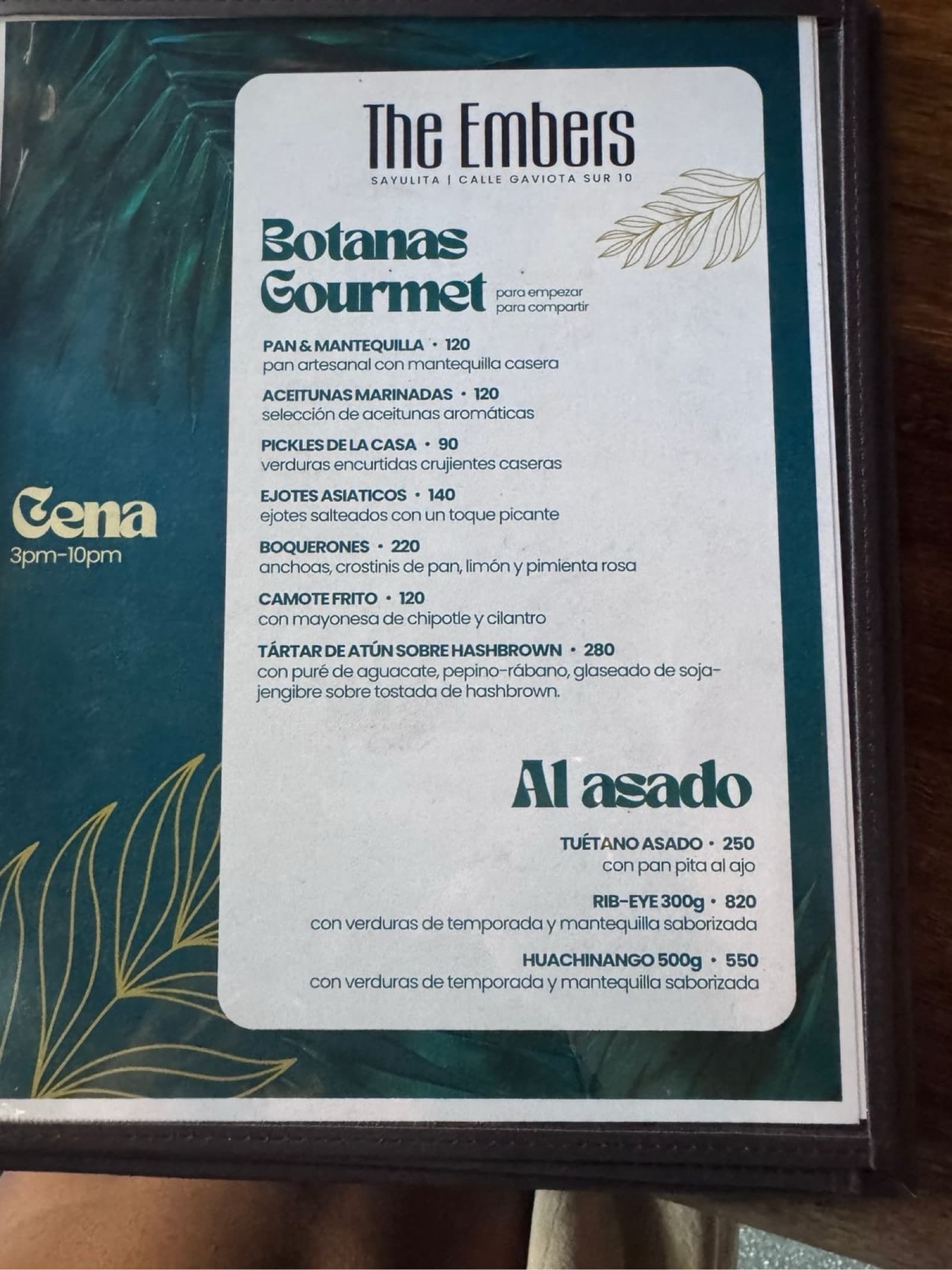Menu page 3