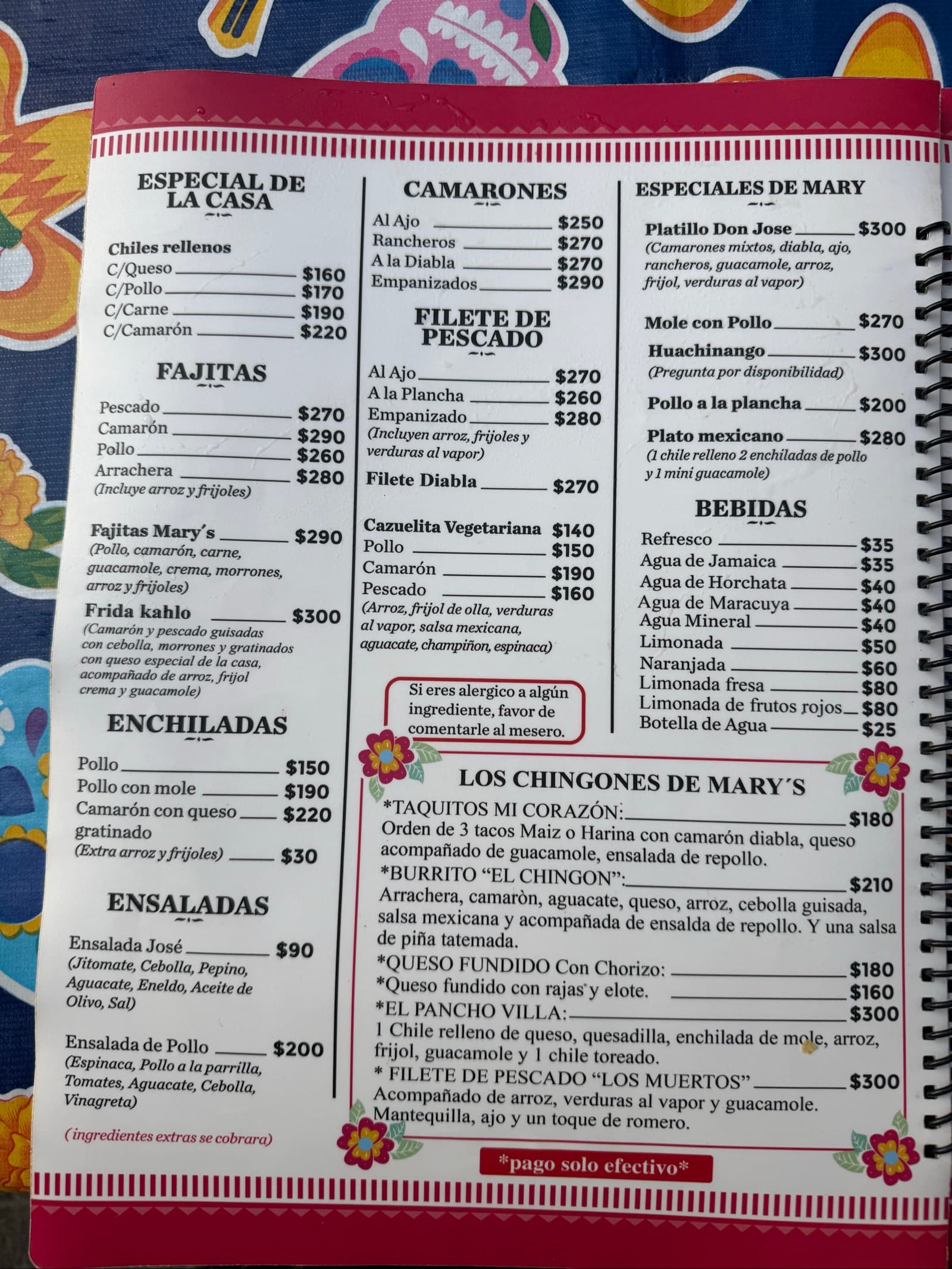 Menu page 4