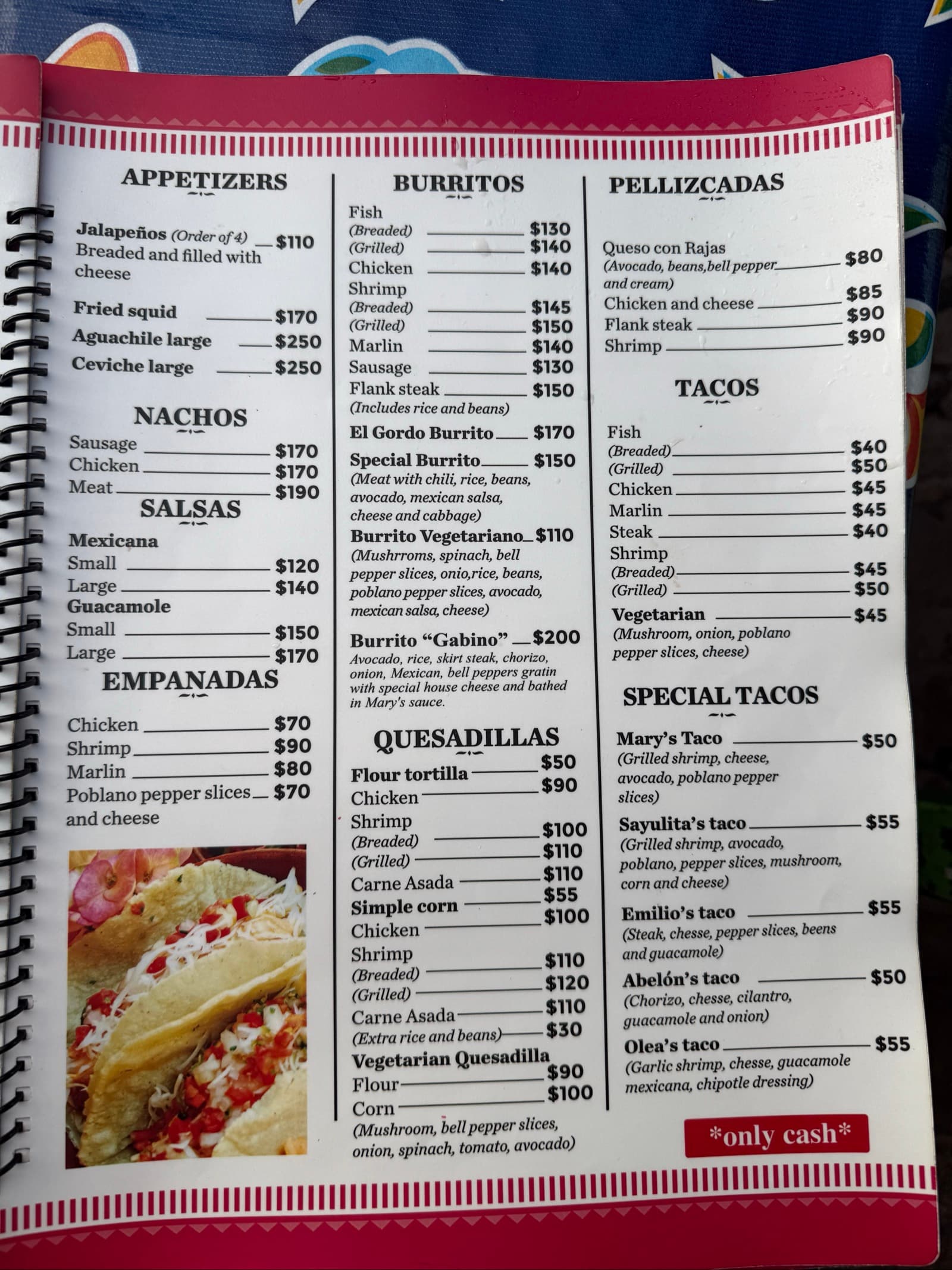 Menu page 2